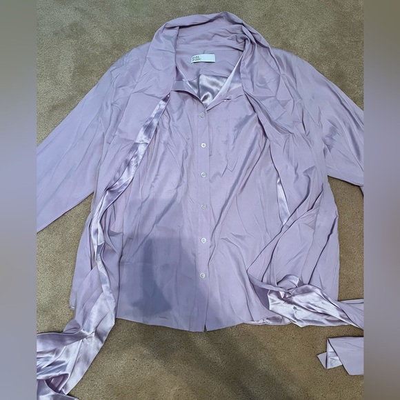 Pari Passi Lavender Button Up Blouse - Picture 2 of 8